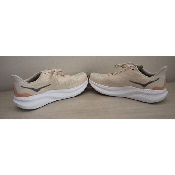 Hoka One One Women's Sz 10B Eggnog Vanilla/Yellowish White Mach 6 Sneakers Shoes - Picture 11 of 15